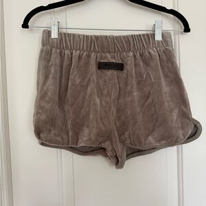 Essentials Fear of God Velour Beach Shorts